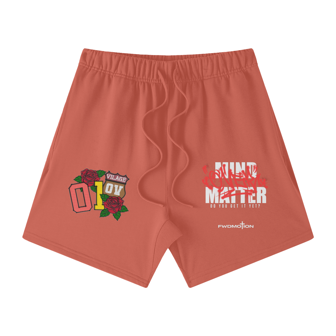 Streetwear Unisex Heavyweight Earth Tone Loose Fit Cotton Shorts