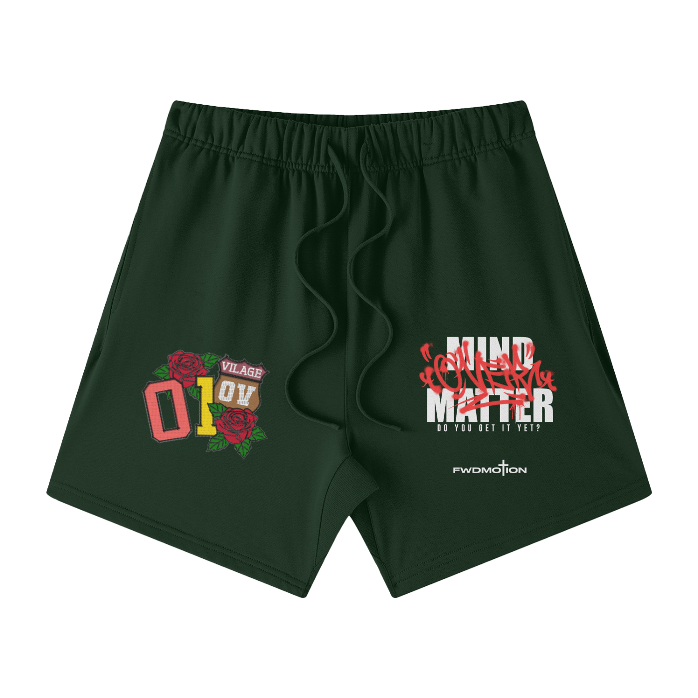 Streetwear Unisex Heavyweight Earth Tone Loose Fit Cotton Shorts